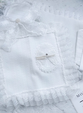 湫凌高颜值白色花嫁手帐本书套书皮A6A5weeks方本手作可调节书皮