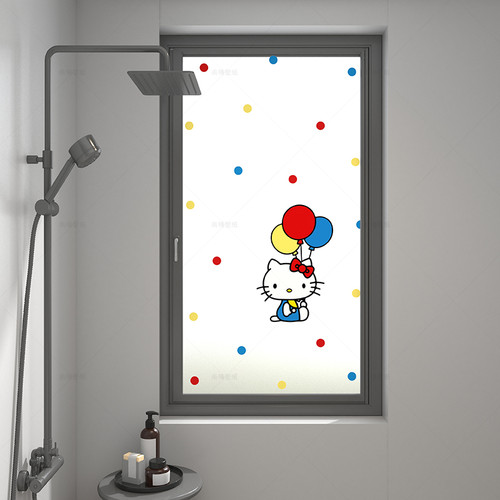 厕所窗户磨砂防窥膜透光不透人