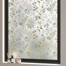 复古法式 无胶静电玻璃贴膜阳台浴室卫生间防偷窥磨砂不透人贴纸