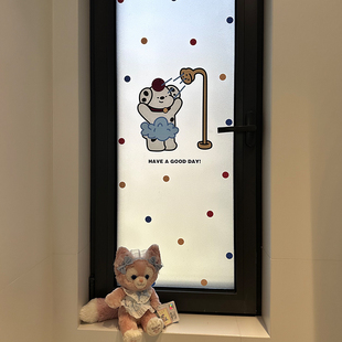 南墙壁纸玻璃贴膜浴室窗户厕所防走光防窥贴纸透光不透人静电贴膜