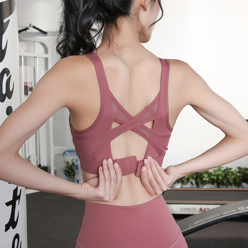 高强度运动背心式健身薄款文胸女