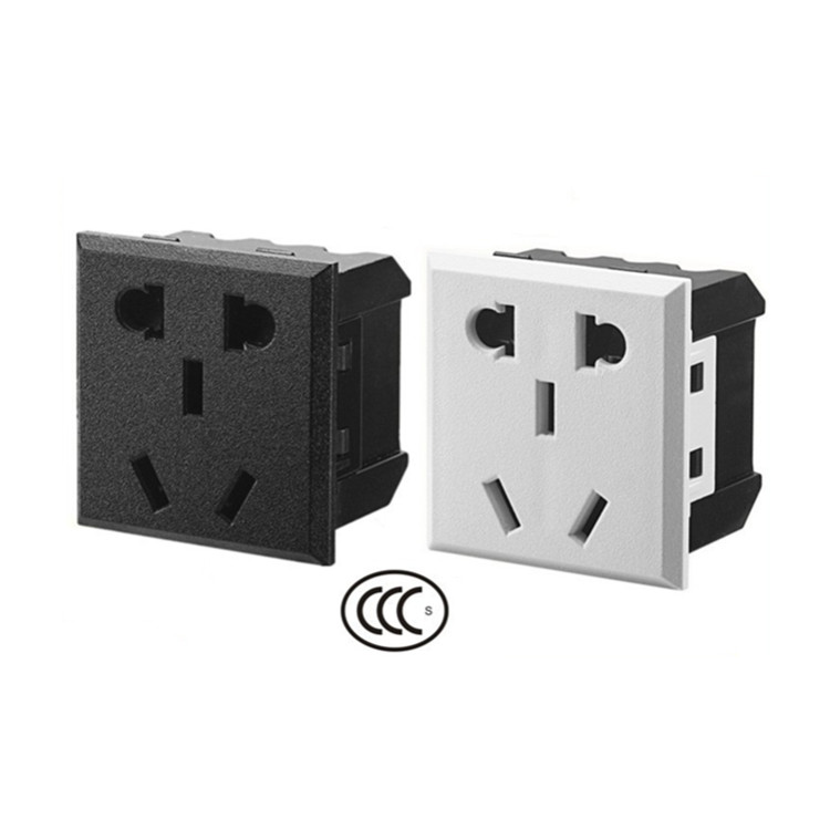 10A二三插带保护门新国标插座