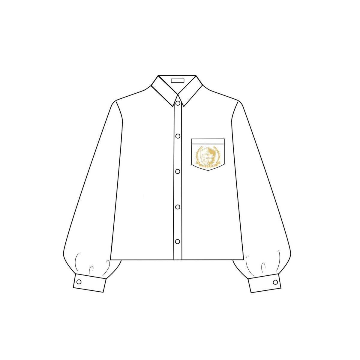 东临社 jk制服衬衫女长袖2021新款宽松学生白色衬衣