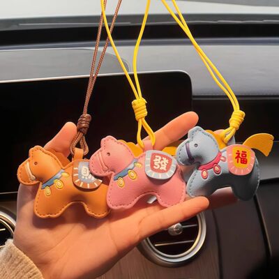 马年挂件车载ins风可爱发