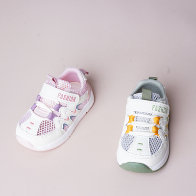 巴托26夏季新品儿童运动凉鞋男女童网面透气魔术贴防滑阿甘鞋2925