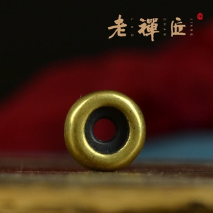 纯铜黄铜素面厚隔片复古做旧垫片金刚星月藏式手串配件不退色