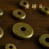 原创老黄铜隔片纯铜垫片手工复古做旧金刚凤眼星月菩提根DIY配饰