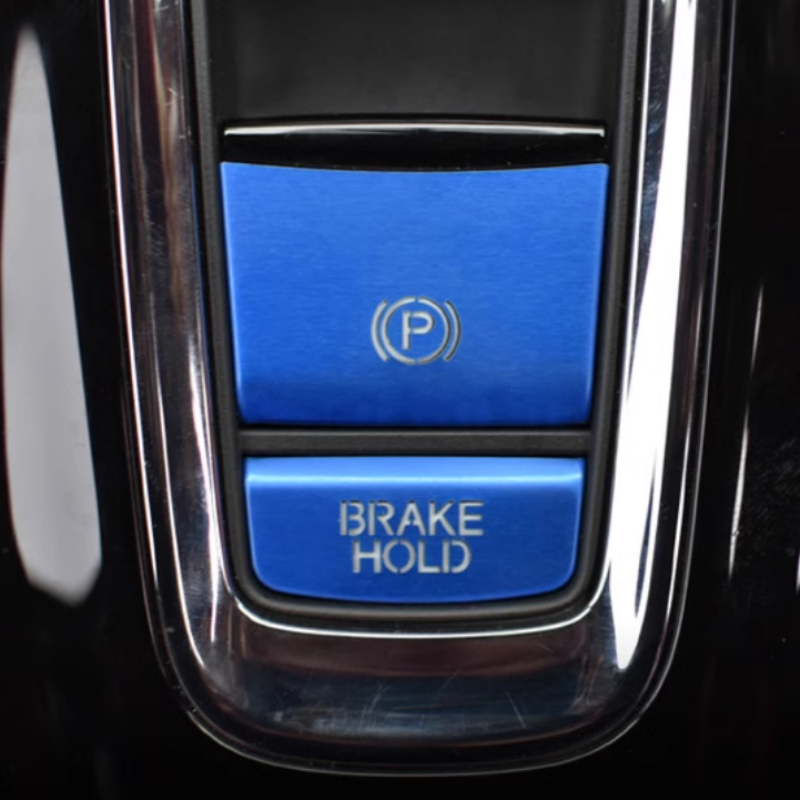 中控台电子手刹装饰贴铝合金