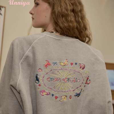 韩国代购CPGNSTUDIO印花卫衣