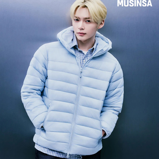 spao 同款 休闲连帽棉服轻量款 金泰来 外套夹克成韩彬 韩国直邮