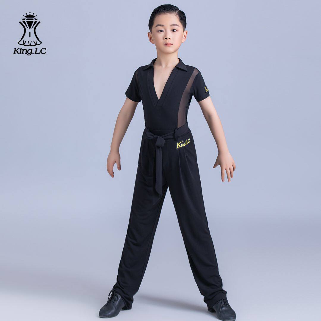 鹏翼之美男童拉丁舞练功服春夏图片