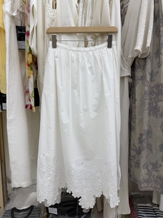 ERSAN正品 气质蕾丝镂空设计感半身裙简约半裙 26年春上新法式