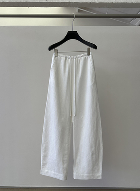 ONIVINTAGE欧尼2025春夏极简松紧抽绳长裤休闲裤  OJ252P5078A#