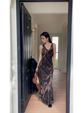 DTWO OFFICIAL-女春夏新款高级感修身性感长裙子连衣裙6103236AQ