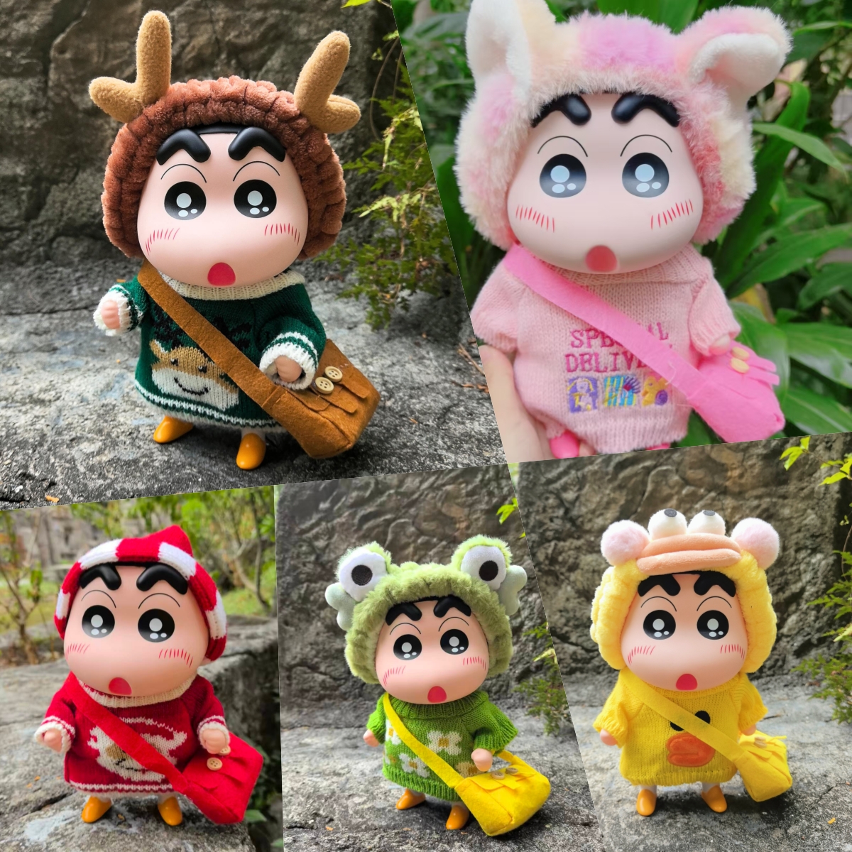 蜡笔小新周边毛绒手办圣诞礼物