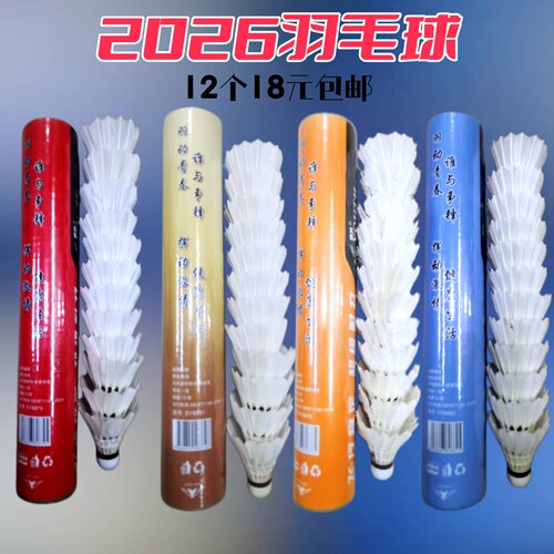 便宜毛球12只装耐打训练比赛