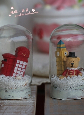 英伦风教堂软木塞拍摄道具小摆件