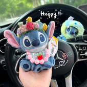 正版 饰车载玩偶公仔档把雨刮器转向灯车内饰 可爱史迪仔汽车怀挡装