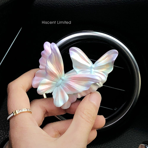 流光溢彩蝴蝶高档车载香薰出风口