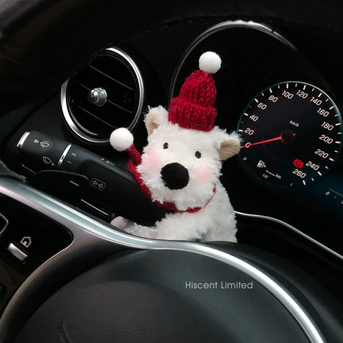 Подарок нового автомобиля милый западный нагорья для собачьей автомобиль обложка обложка автомобильная кукольная стеклоочиститель