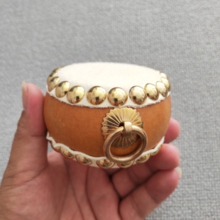 文玩葫芦天然葫芦制品工艺品摆件把件手鼓扁鼓小鼓葫芦鼓手工制作