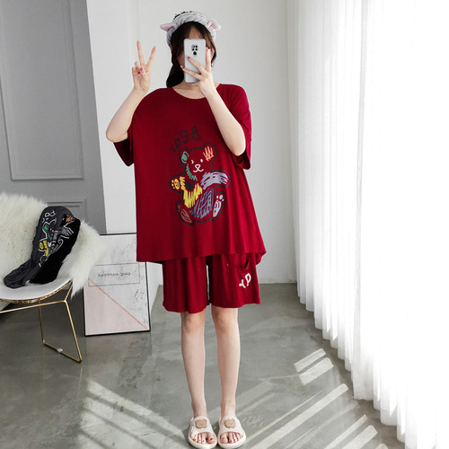 女莫代尔卡通小熊睡衣家居服