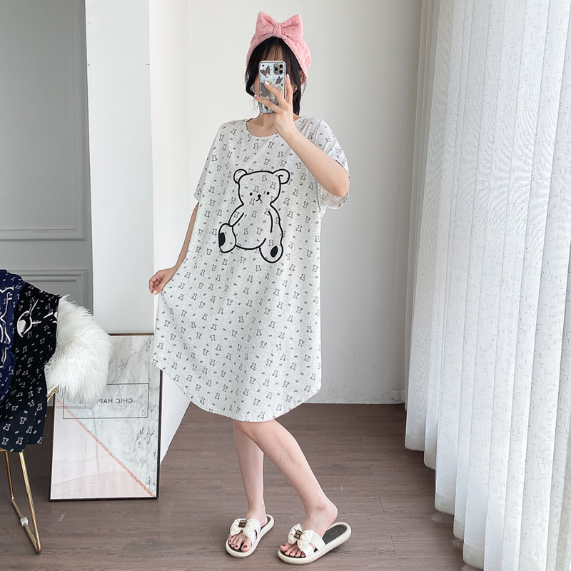 小熊莫代尔简约圆领加大码夏季