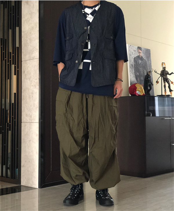 KAPITAL 19AW 新款日潮情侶款原宿風寬松工裝褲軍褲闊腿褲長褲在類目 男裝, 休閒褲中 - 來自Buy2taobao.com提供專業的淘寶代購服務