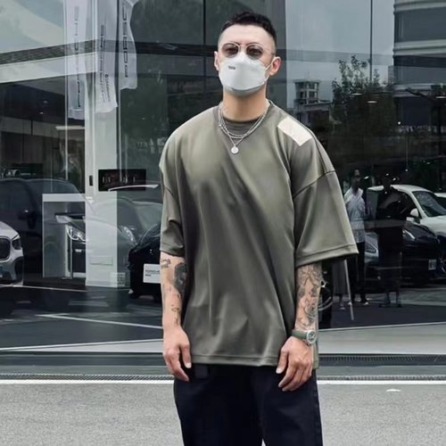 圆领短袖日系复古情侣