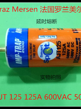 AJT125 Ferraz法国罗兰熔断器保险丝Mersen美尔森 125A 600V全新
