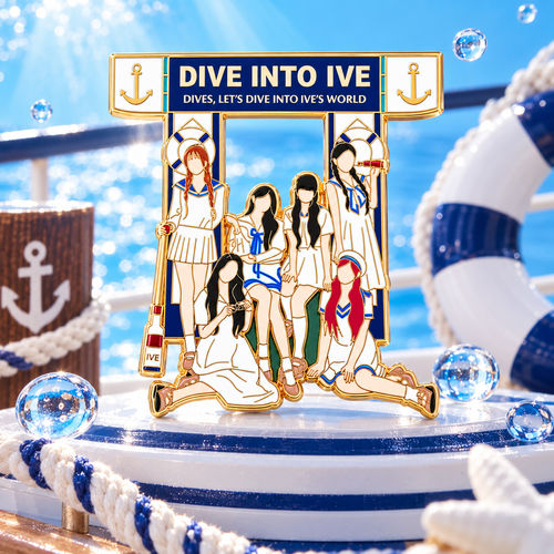 IVE深海探秘金属徽章生日礼物
