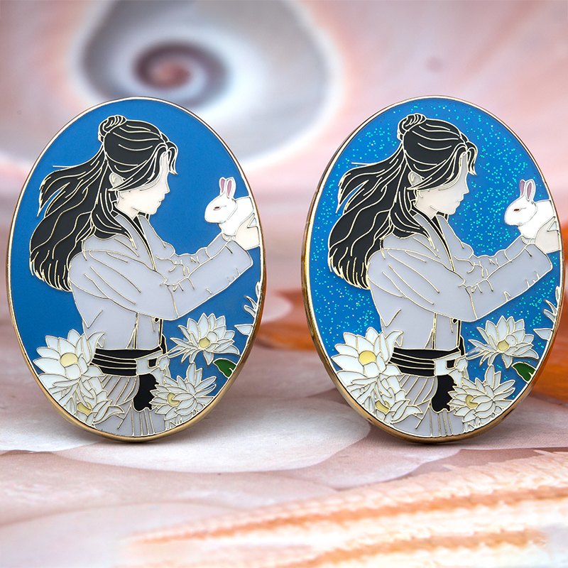 肖战斗罗大陆夜光金属徽章