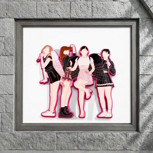 BLACKPINK天使之声舞台金属徽章