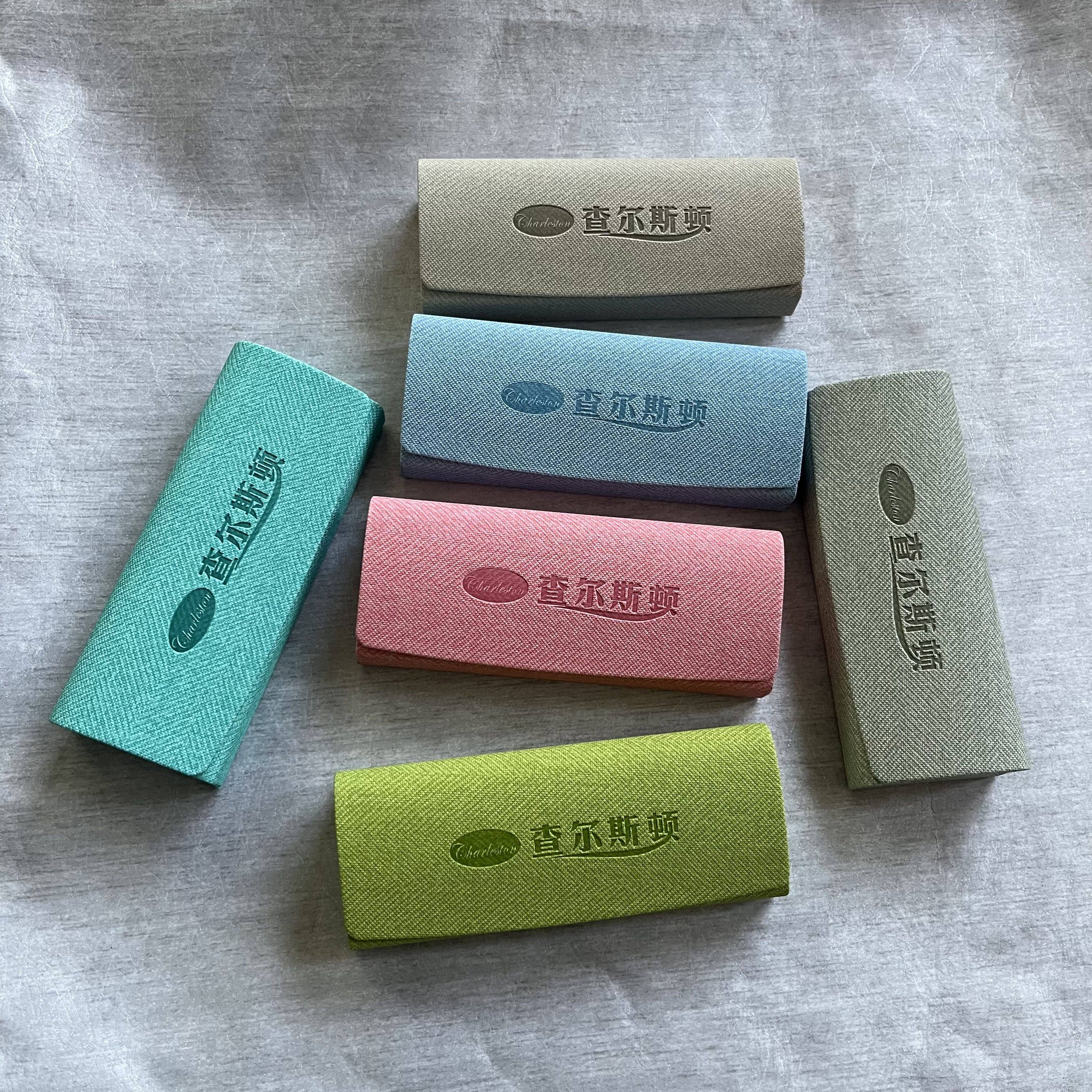 眼镜盒定制logo高档轻便抗压近视眼睛收纳盒子男女款太阳镜眼镜盒