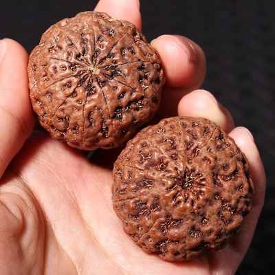 印尼大金刚菩提子手球一对原生态六七八瓣棱文玩把件盘手串链爆肉