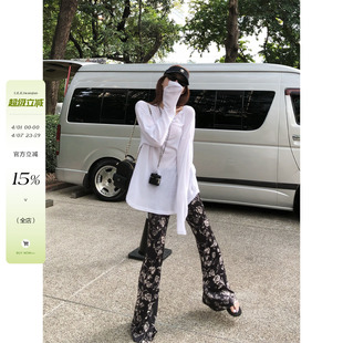 休闲时尚 T恤 闪钻上衣女早春百搭宽松韩版 李婉君慵懒风松弛感薄款