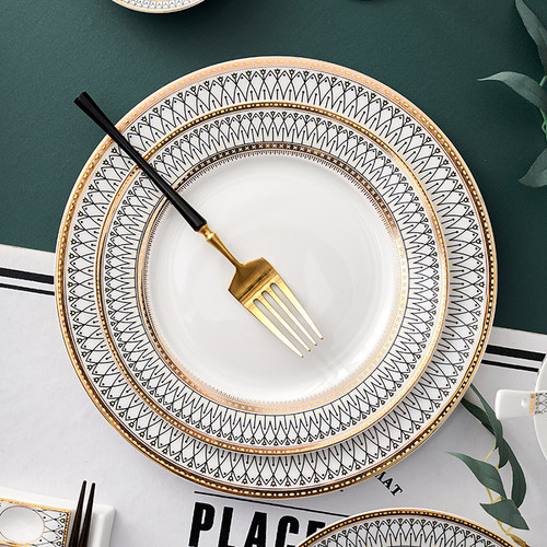 北欧ins西餐盘家用轻奢餐具