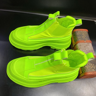 男鞋2026年新款潮春季透气一脚蹬松糕鞋厚底增高小白鞋男生板鞋潮