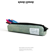 RGH 牛仔笔袋简约复古高颜值铅笔袋铅笔盒轻便文具袋小巧笔盒考试