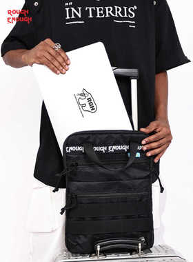 RGH笔记本电脑包男士商务通勤公文包14英寸MacBook Pro内胆华为电脑包防水防震多功能iPad休闲轻便通勤包旅行