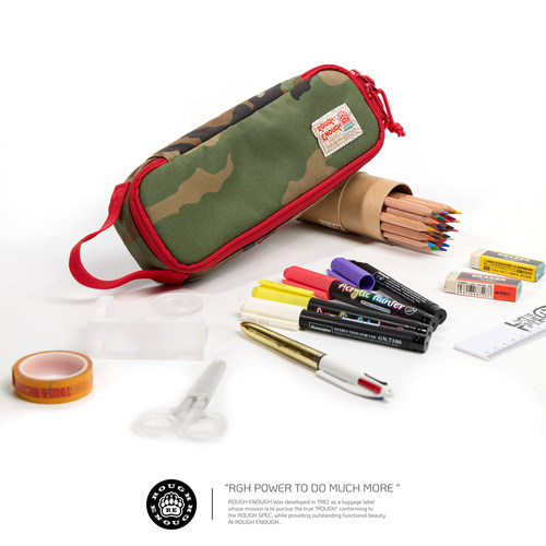 RoughEnough迷彩笔袋学生文具盒