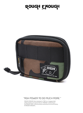 RGH 防水迷彩帆布钱包原创零钱包驾驶证二合一卡包男士复古小银包