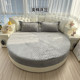 秋冬牛奶绒夹棉圆床床笠单件水晶绒圆形床单加厚床罩珊瑚绒2米2.2