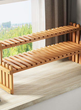 窗台多肉花架子落地室内飘窗置物架多层办公室桌面摆件饰品收纳架