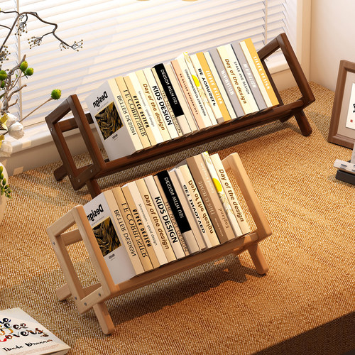 桌面书架置物架家用简易儿童绘本收纳架小型办公室桌上文件摆放架