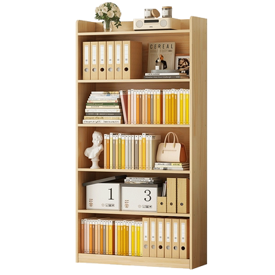实木书架落地多层置物架儿童书柜
