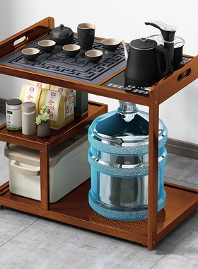 可移动茶几茶桌家用客厅茶台烧水壶一体边几侧边柜办公室小型茶车