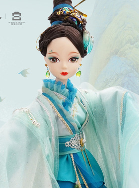 【限量珍藏】可儿娃娃绵延青绿中国风精致古装45cm玩偶现货99080