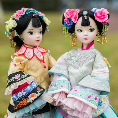 升级锦绣清朝贵族女子可儿娃娃