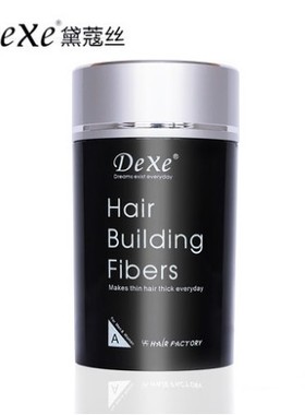 Dexe黑浓增发纤维假发美发粉浓密发宝补发男女头发快速密发多稀发